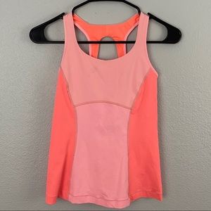Lululemon Salmon Color Built In Bra Tank Top